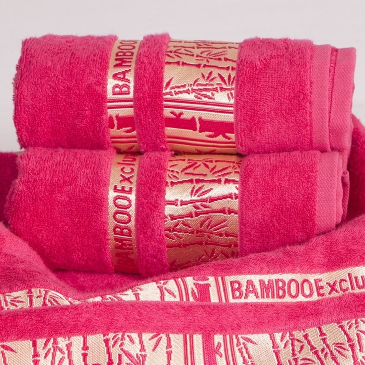 mbusový ručník Bamboo Life 50x90 růžová