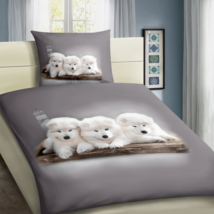 3D EFEKT povlečení PEJSCI140x200 + 70x90