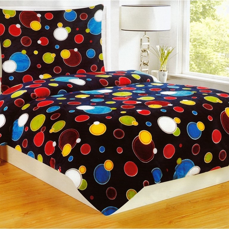 Mikroplyšové povlečení mikroflanel BUBLINKA  140x200