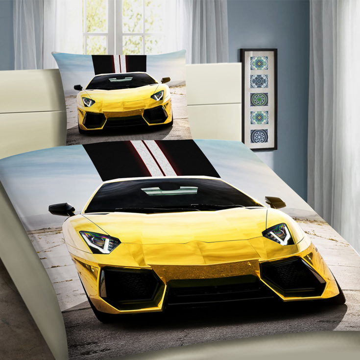 3D EFEKT povlečení  LAMBO 140x200 + 70x90