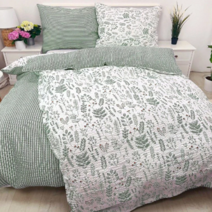 Krepové povlečení HERBÁŘ ZELENÝ 70x90 /140x200