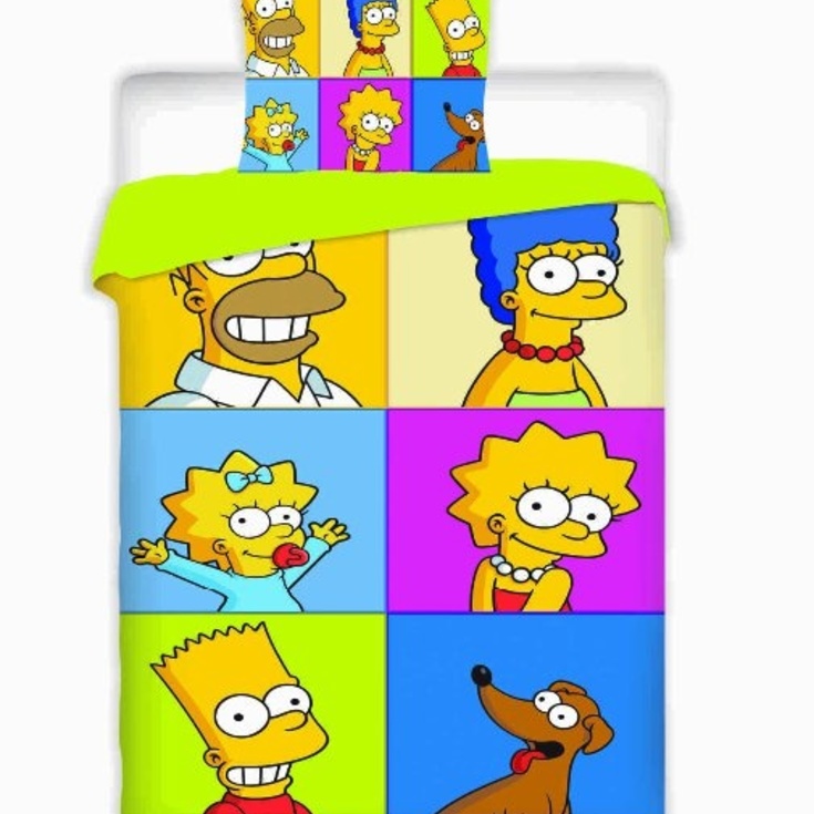 Bavlněné povlečení Simpsons rodinka