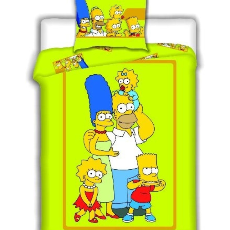 Bavlněné povlečení Simpsons rodinka 2015